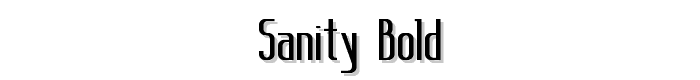 Sanity Bold font